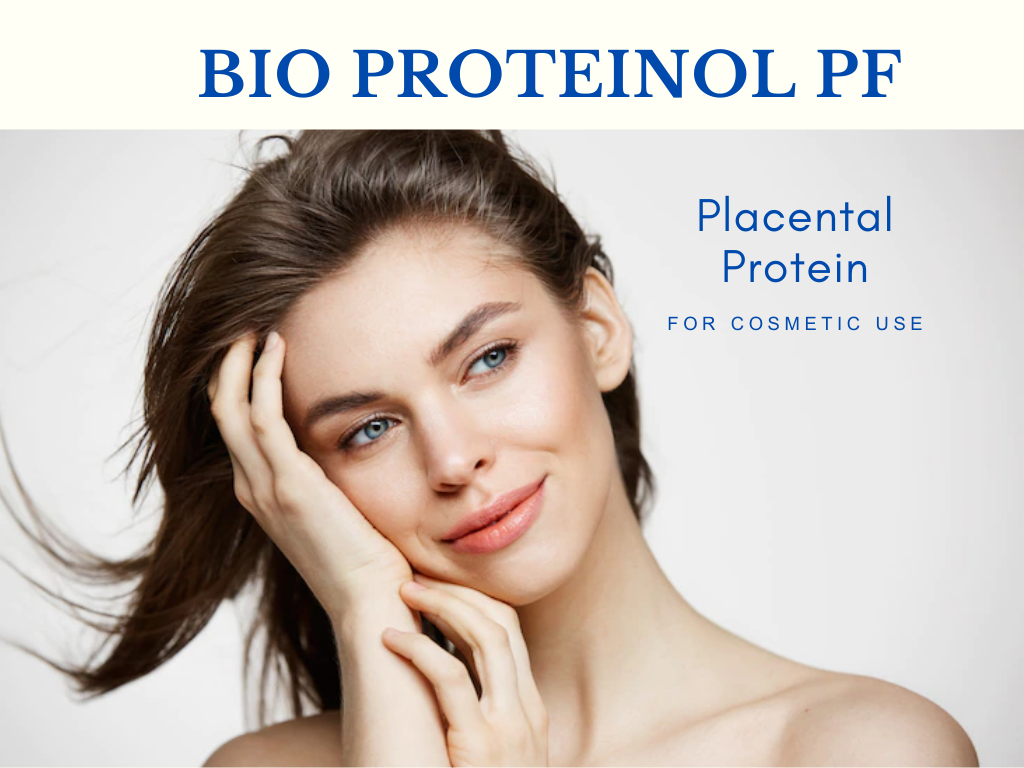 Bio Proteinol PF สารสกัดจากรกวัว (Bovine Placental)อุดมด้วยสารอาหารและกรดอะมิโนโมเลกุลขนาดเล็ก กระตุ้นความแข็งแรงของเส้นผม